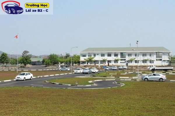 Sân thực hành trung tâm sát hạch lái xe Dak Lak Thành Công 